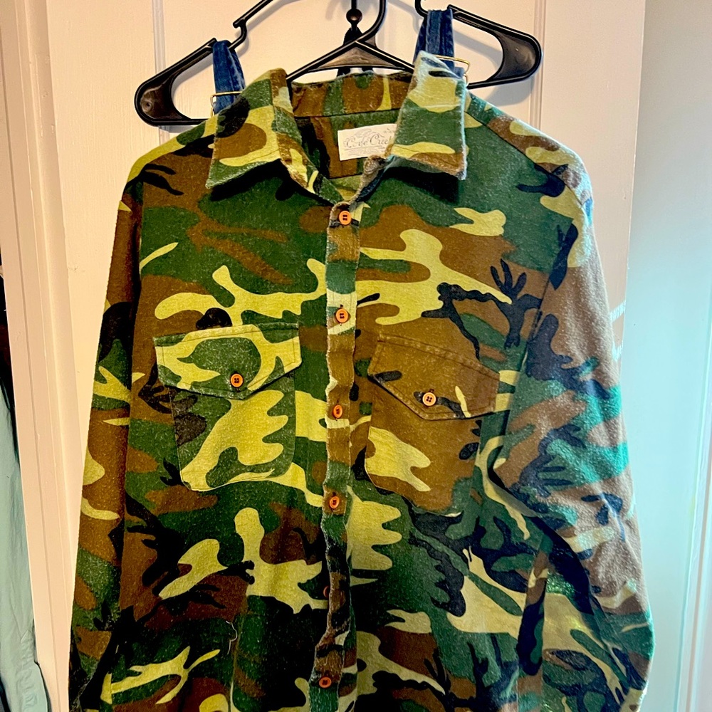 Camo button up